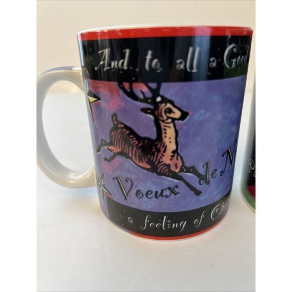 Pair Of Starbucks Holiday Mug 12 Days of Christmas Coffee Cups  Deborah Reinhart - Picture 2 of 9